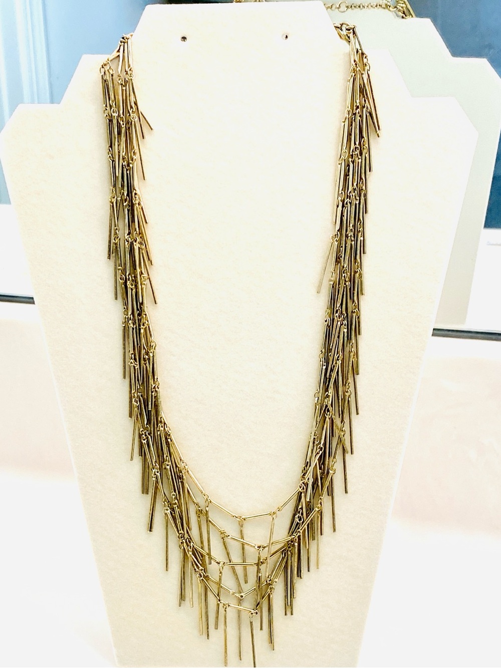 J. Crew Gold-Tone Multi-Strand Spike Necklace